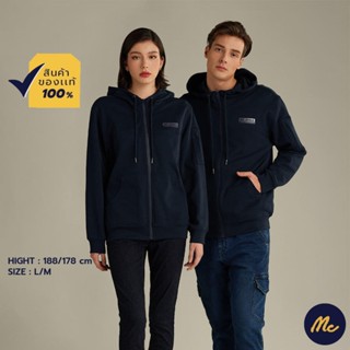 Mc Jeans เสื้อกันหนาว มีฮู้ด Unisex สีกรมท่า MJHP172