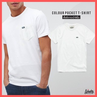 เสื้อยืด เสื้อคู่รัก Fifty Cent &amp;#174; เสื้อยืดมีกระเป๋า รุ่น Pocket สีขาว M L XL XXL เสื้อผู้ชาย TP