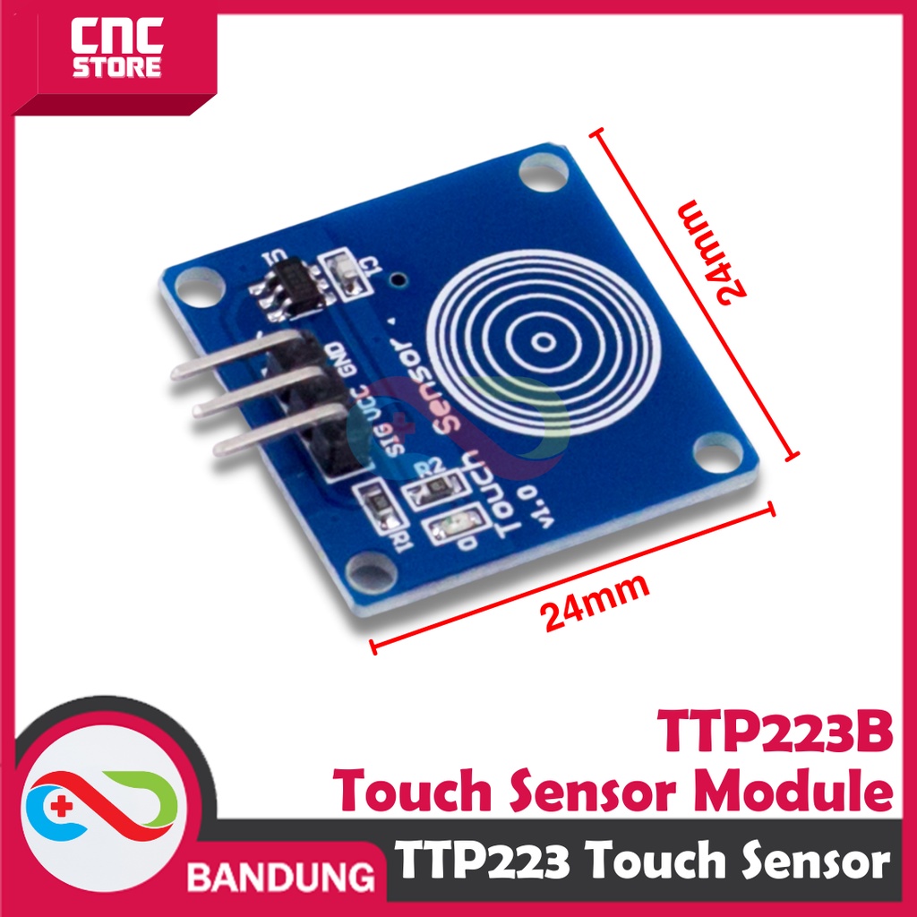 TTP223-B TTP223B โมดูลเซ็นเซอร์สัมผัสแบบดิจิตอลสําหรับ ARDUINO