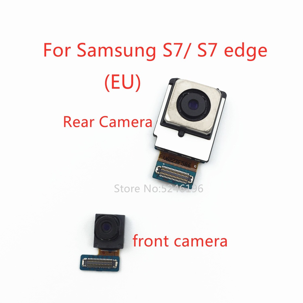 สําหรับ Samsung Galaxy S7 G930F G930FD S7 Edge G935F G935FD กลับใหญ่หลักกล้องด้านหลังด้านหน้าโมดูล F