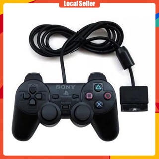 【สินค้าพร้อมส่ง】จอยเกมคอนโทรลเลอร์ เล่นเกม สำหรับ PS2 Sony PlayStation 2