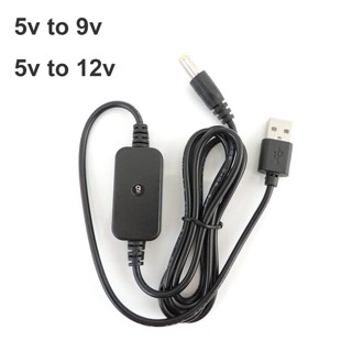 โมดูลแปลงพาวเวอร์แบงค์ สายเคเบิล USB type a ตัวผู้ 5V เป็น DC 9V 12V