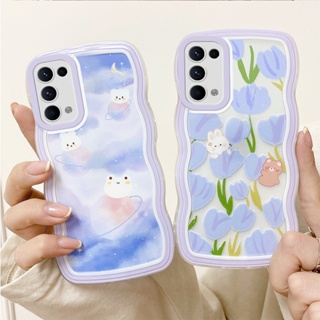 เคส OPPO Reno 5 เคสโทรศัพท์มือถือแบบนิ่ม ใส ลายการ์ตูนหยัก สําหรับ OPPO Reno 6 5G Reno7Z 5G Reno 8Z 5G A9 2020 A5 2020 A33 A53