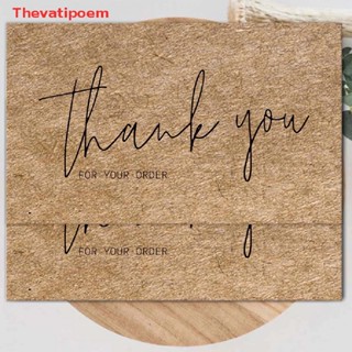 [Thevatipoem] ขายดี การ์ดกระดาษคราฟท์ ลาย Thank You for Your Order 30 ชิ้น ต่อถุง