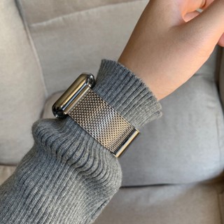 สายนาฬิกาข้อมือ สเตนเลส โลหะ สไตล์หรูหรา สําหรับ Apple Watch Series 8 7 6 SE 5 4 3 2 1 ขนาด 42 44 45 49 มม. 38 40 41 มม.