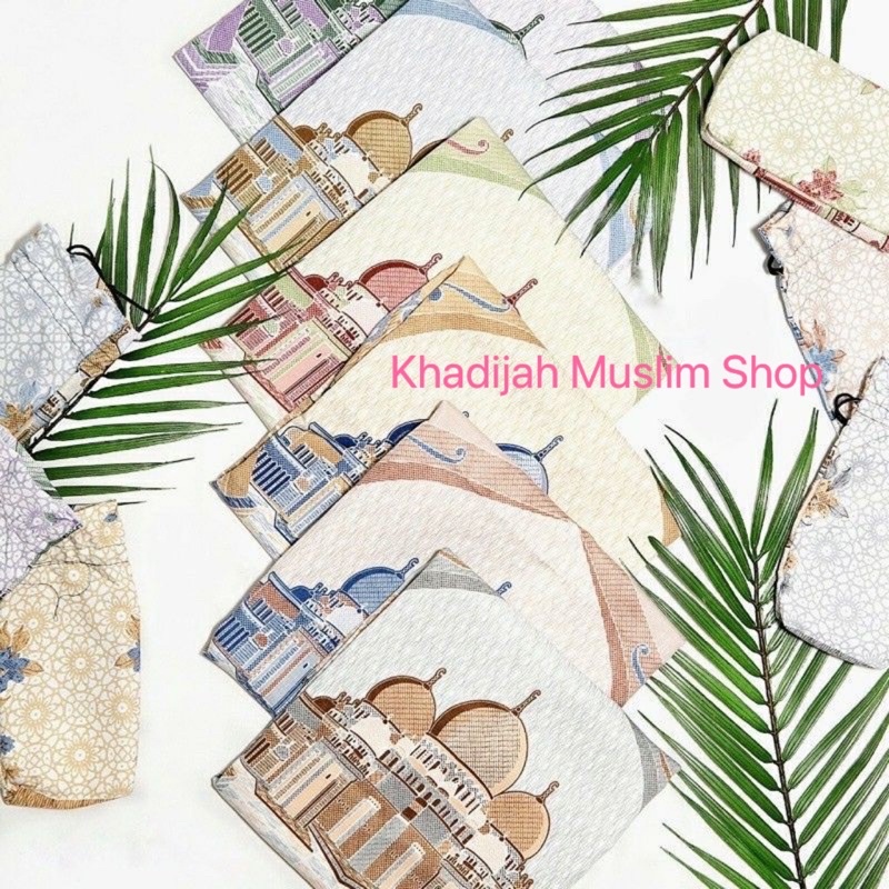 ผ้าปูละหมาดสีพลาสเทลขนาดพกพา/sajadahpocket/Travel Sajadah/Abu Dhabi Aksya Turkey ADB0001