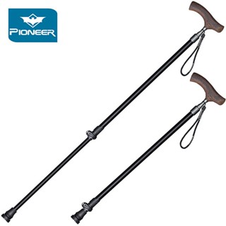 Collapsible 2 Section Telescopic Trekking Poles 7075 Aluminium Alloy Walking Sticks Hiking Trekking Cane Lightweight For