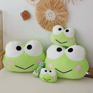 Ns3 Sanrio Keroppi หมอนตุ๊กตานุ่ม หุ้มหัว และผ้าห่ม สําหรับตกแต่งรถยนต์