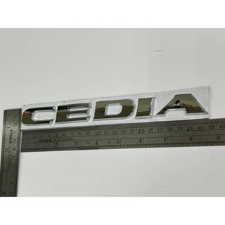 พลาสติกชุปโลโก้ CEDIA สีโคมเมี่ยม สำหรับติดท้ายรถ mitsubishi cedia งานเทียบแท้95%