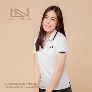 เสื้อโปโล รุ่น Rocking Horse 🔥สีขาว🔥 (หญิง) By Doitnow สินค้าคุณภาพ จากแห่งผลิตโดยตรง!!