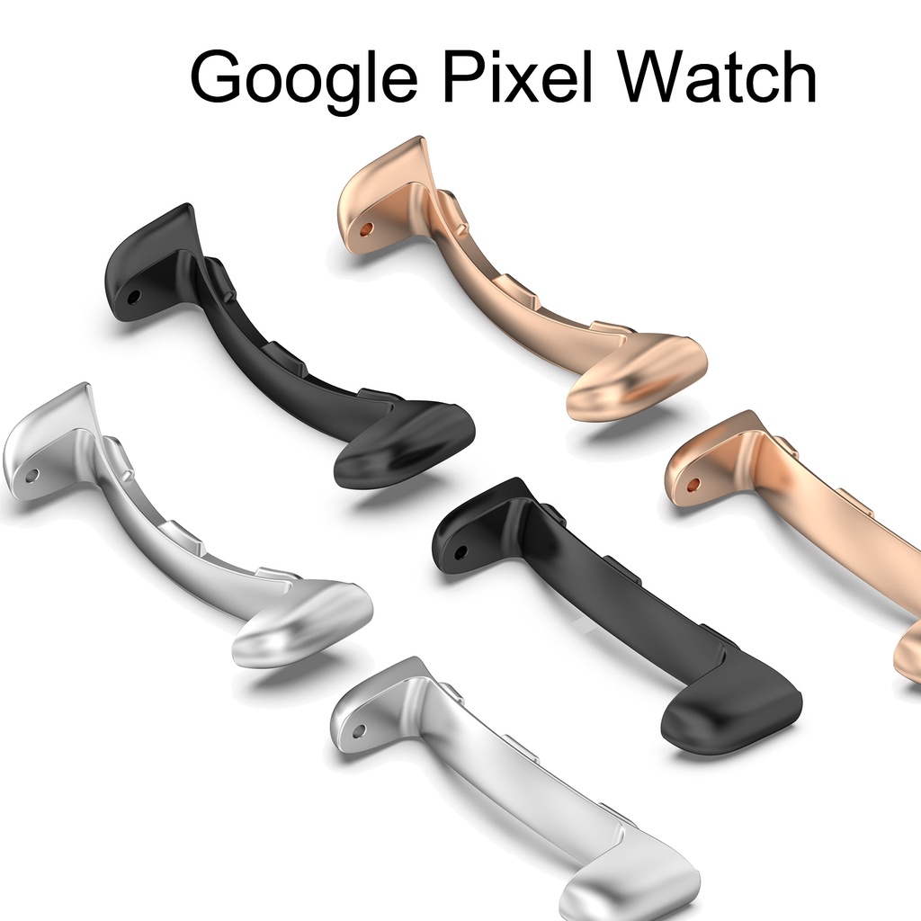อะแดปเตอร์เชื่อมต่อโลหะ สําหรับ Google Pixel Watch 2 Band Smartwatch 20 มม. 2 ชิ้น