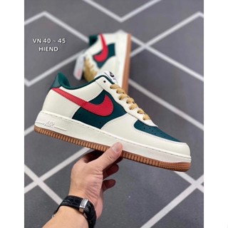 รองเท้าผ้าใบผ้าใบAir Force 1 รองเท้าผ้าใบผู้ชายและผู้หญิง36-45 Hiend มีกล่อง ใบเสร็จ