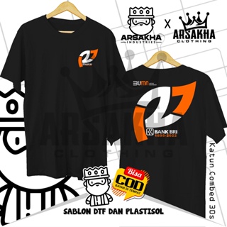 เสื้อยืดผ้าฝ้าย ลาย BRI 127 Anniversary BUMN Bank BRI v2 Distro Combed 30S - Arsakha สําหรับผู้ชาย