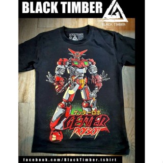 BT 152 Getter Robot เสื้อยืด สีดำ BT Black Timber T-Shirt ผ้าคอตตอน สกรีนลายแน่น S M L XL XXL