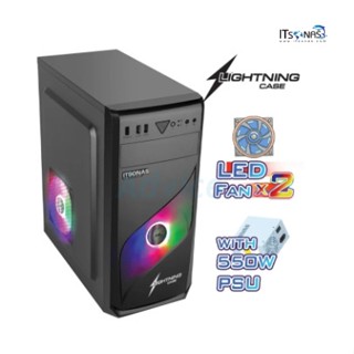 ATX CASE ITSONAS LIGHTNING (BLACK)