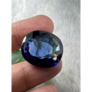 corundum blue sapphire 34 carats 21x18mm 1 pieces