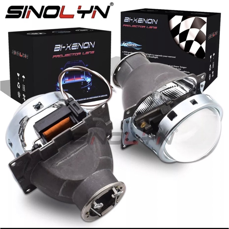 Sinolyn เลนส์ไฟหน้า Koito Q5 H7 D2S HID Xenon/ ฮาโลเจน/LED Tuning 3.0 นิ้ว Bi-xenon โปรเจคเตอร์เลนส์