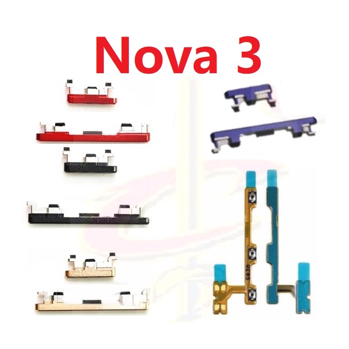 แพรปุ่มสวิตปิดเปิด ปุ่มเปิดปิด ปุ่มเปิดเสียง ปุ่มสวิตช์นอก สําหรับ huawei Nova 3
