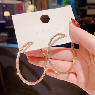 ต่างหูห่วง พลอยเทียม ต่างหูห่วงเพชรต่างหูห่วงสีทองต่างหูเครื…