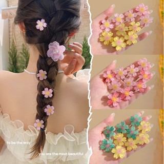 10 ชิ้น ชุดกิ๊บติดผม สําหรับเด็ก แฟชั่นเกาหลี การ์ตูนน่ารัก ดอกไม้ขนาดเล็ก กิ๊บติดผม เครื่องประดับผม