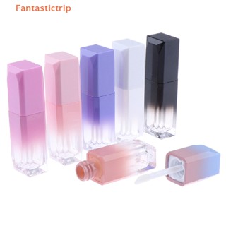 Fantastictrip 1 ชิ้น 5 มล. ที่มีสีสัน หลอดลิปกลอส DIY ลิปกลอส ขวดเปล่า ภาชนะเครื่องสําอาง แฟชั่น