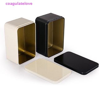 Coagulatelove กล่องเหล็กดีบุก ขนาดเล็ก สําหรับใส่จัดเก็บคุกกี้ ชา 1 ชิ้น [ขายดี]