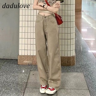 DaDulove💕 New Korean Fashion Jeans High Waist Loose Ladies Wide Leg Pants Plus Size Straight Leg Pants