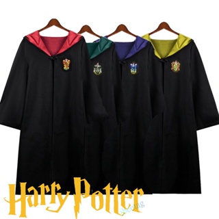 พร้อมส่ง เสื้อคลุมคอสเพลย์ Harry Potter สําหรับเด็ก และผู้ใหญ่ เหมาะกับงานปาร์ตี้ฮาโลวีน