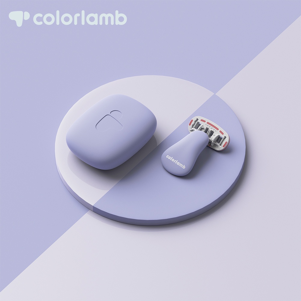 Colorlamb มีดโกนหนวด แบบพกพา สําหรับผู้หญิง บิกินี่ ขา ผม ส่วนตัว เครื่องโกนหนวด ด้วยตลับใบมีดสบู่ 5 ชั้น