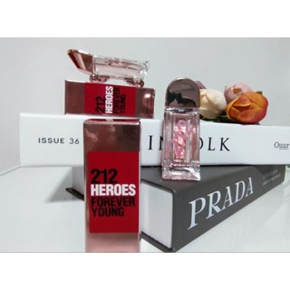 น้ำหอมพกพา ขนาดมินิ Carolina Herrera 212 Heroes Forever young EDT ขนาด 7ml ชนิดหัวแต้ม ของแท้