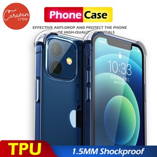 Caravan Crew เคสใส ไอโฟน ป้องกันสี่มุม ไอโฟน 14 13 6 6s 7 8 Plus XS MAX XR 11 Pro Max 12 Mini case