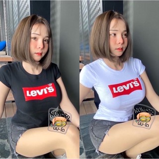 เสื้อยืดนมโตคอกลม/เสื้อรัดรูปสกรีนลาย ผ้านิ่มใส่สบาย💥พร้อมส่ง