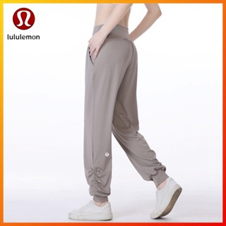 Lululemon  กางเกงโยคะลําลอง ทรงหลวม มีกระเป๋าด้านข้าง ระบายอากาศ 9019