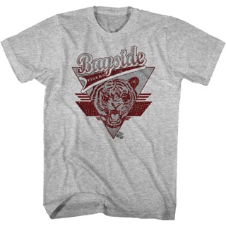 Bayside Tigers Triangle Logo Saved By The Bell T-Shirt เสื้อยืดเปล่า เสื้อยืดผู้หญิง