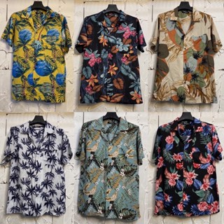 เสื้อฮาวายลายดอก เข้าใหม่ hawaii ไซส์ m l xl 2xl 3xl เนื้อผ้าสปัน💯% เนื้อผ้านิ่มสวมใส่สบายไม่ร้อน ใส่ได้ทั้งชายและหญิง