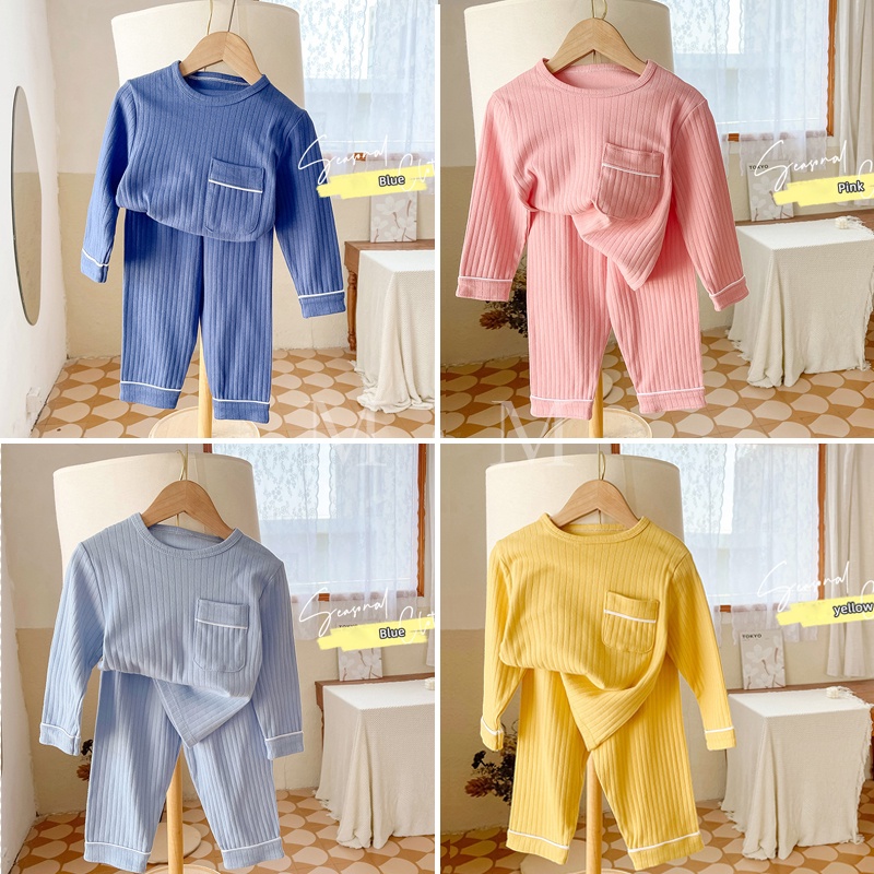 ชุดนอนเด็ก ชุดลำลอง ชุดกันหนาวเด็ก ชุดเซ็ท แขนยาวขายาว ผ้านิ่มมาก CXT06