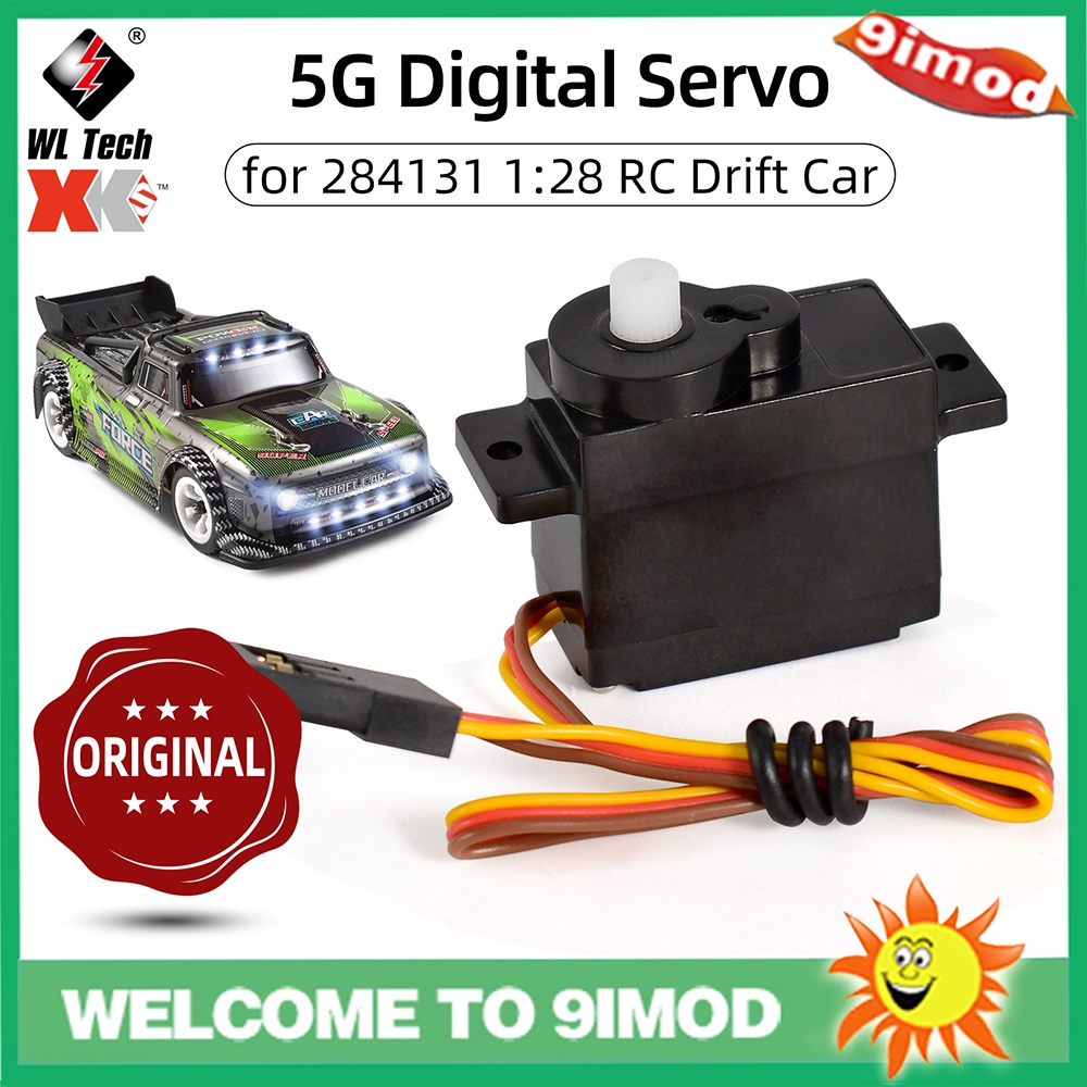 เซอร์โวพวงมาลัยดิจิทัล K989-58 5 กรัม สําหรับ Mini-Q WLtoys 1:28 284131 อะไหล่สํารอง สําหรับรถบังคับ