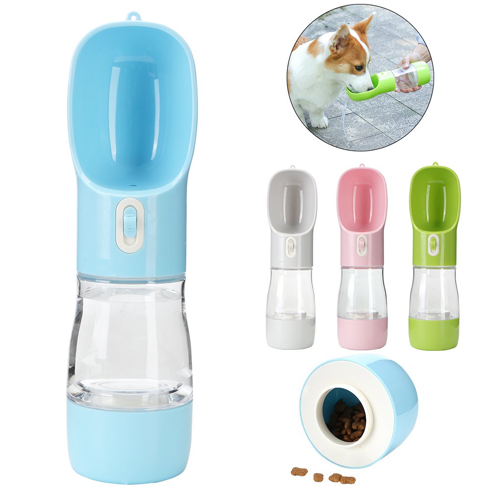 Dog Water Bottle, Cjmj Portable Travel Bottle And Cat Pet Drink 350ml