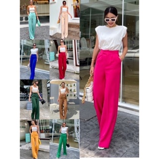 พร้อมส่ง กางเกงทรงกระบอก ทรงสวย เอวเป๊ะ Richest raurent pants กางเกงทรงกระบอกที่ปังสุดๆ