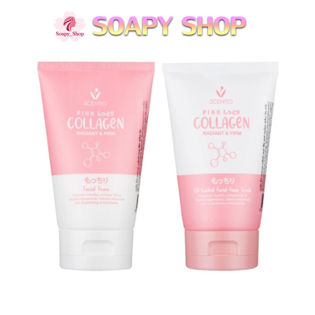 เซนทิโอ พิงค์ คอลลาเจน เรเดียนท์ แอนด์ เฟิร์ม เฟเชียล โฟม BEAUTY BUFFET SCENTIO PINK COLLAGEN RADIAN