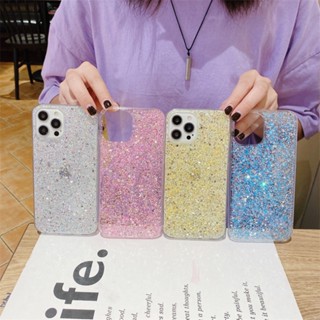 เคสซิลิโคน TPU ลายกลิตเตอร์ หรูหรา สําหรับ iPhone 6 S 6S 7 8 Plus X XR XS MAX SE 2020 2022