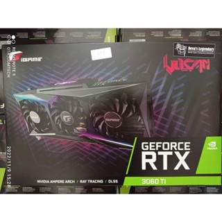 iGame การ์ดจอ รุ่น RTX 3060 Ti Vulcan OC LHR-V (8GB) มือ2 ประกันศูนย์ไทย