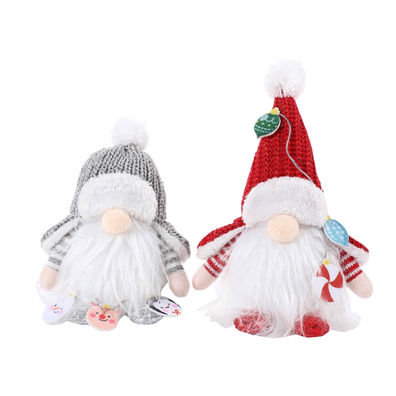 Yu Xmas Festival Gnome สําหรับตุ๊กตาหน้าต่างจอแสดงผลตุ๊กตาของเล่นชั้นวางตกแต่งตามฤดูกาล 7-
