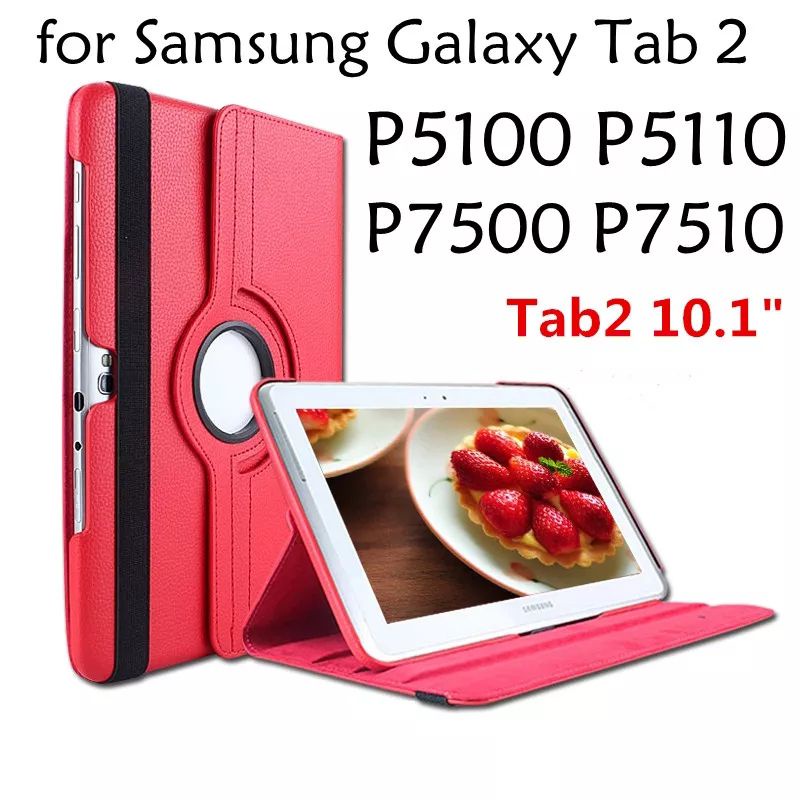 เคสหนัง Samsung Galaxy Tab 2 10.1 P5100 / P5110 หมุนได้