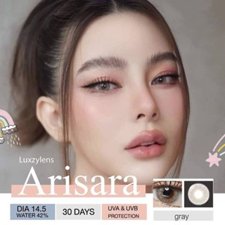 ⚡Luxzylens⚡Arisara Gray💥คอนแทคเลนส์mini💥คอนแทคเลนส์สายตา💥คอนแทคเลนส์กรองแสง💥แถมฟรีตลับทุกคู่