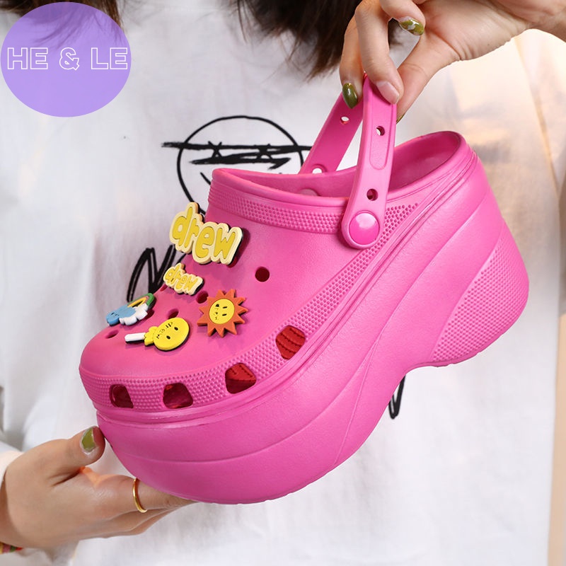 รองเท้าส้นสูง 10 เซนติเมตร พื้นหนา diy สําหรับผู้หญิง