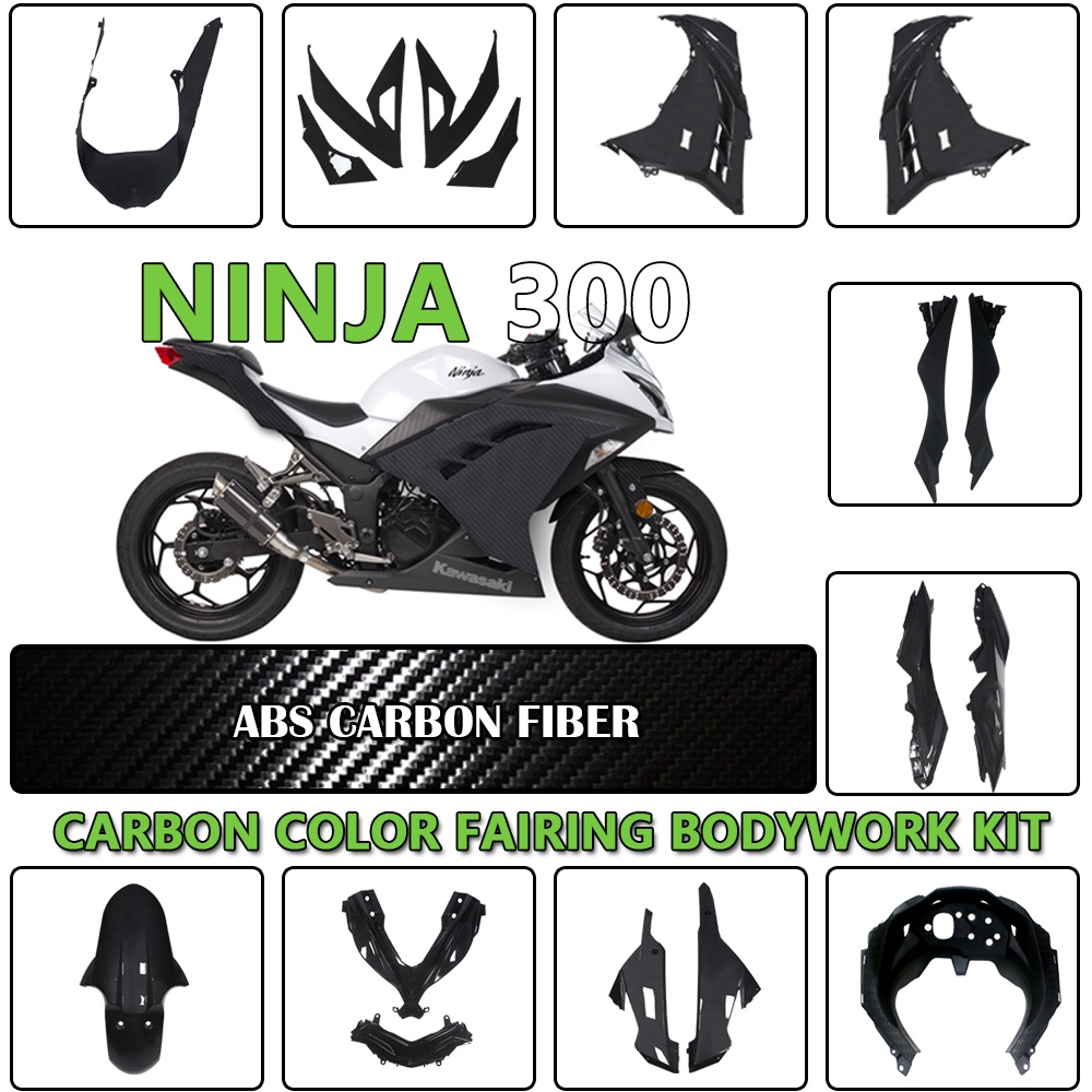 ชุดแฟริ่งพลาสติก ABS สําหรับรถจักรยานยนต์ Kawasaki Ninja 300 NINJA300 EX300 2013-2017 2014 2015 300 