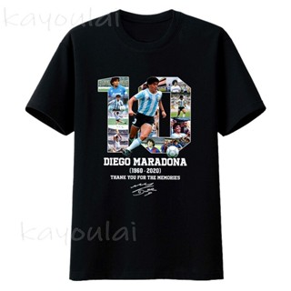 เสื้อยืดพิมพ์ลายLegends Never Die Diego Maradona Theme เสื้อยืดฟุตบอลที่ยิ่งใหญ่ที่สุดจำนวน10 Diego Maradona Rip เสื้อ