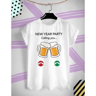 เสื้อยืดลาย วันปีใหม่ New Year Party Calling