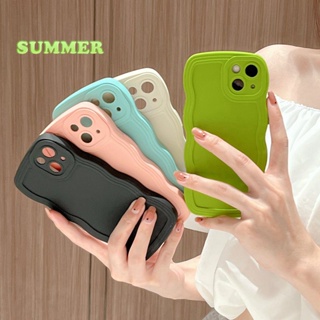 เคสโทรศัพท์มือถือแบบนิ่ม ลายคลื่น 5 สี แฟชั่น สําหรับ OPPO Reno 4F 6 7 8 4G Realme 7i C17 8 Pro C11 2020 2021 C12 C15 C21Y C25Y C20 C25S C15 5S 5i C3 6i 8i Narzo 50